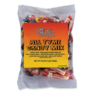 Snacks, Cookies, Candy & Gum; Snack Type: Candy ; Flavor: Assorted ; Container Size: 1lb ; Container Type: Bag ; UNSPSC Code: 0050161814